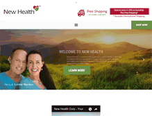 Tablet Screenshot of newhealthcorp.com